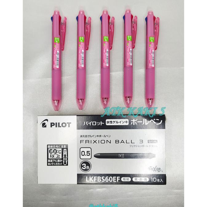 

PENA PILOT FRIXION 3 in 1 0.5mm Warna warni Bisa Di Hapus [ 1 Buah ]