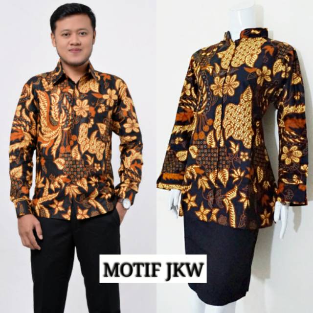 Batik Couple Keluarga Model Atasan Ayah Ibu Anak Laki 1-14 Tahun Bahan Katun Sogan Jogja Bisa Untuk 