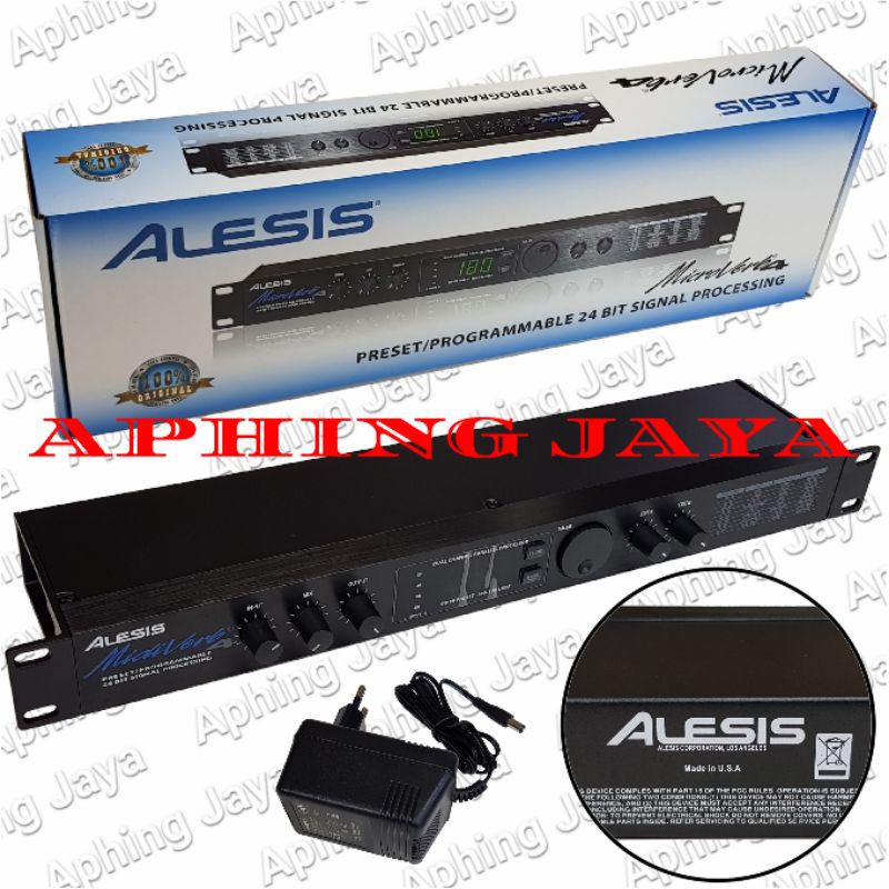 Alesis Microverb4 Preset / Programmable 24 Bit Signal Processing Original Made In USA
