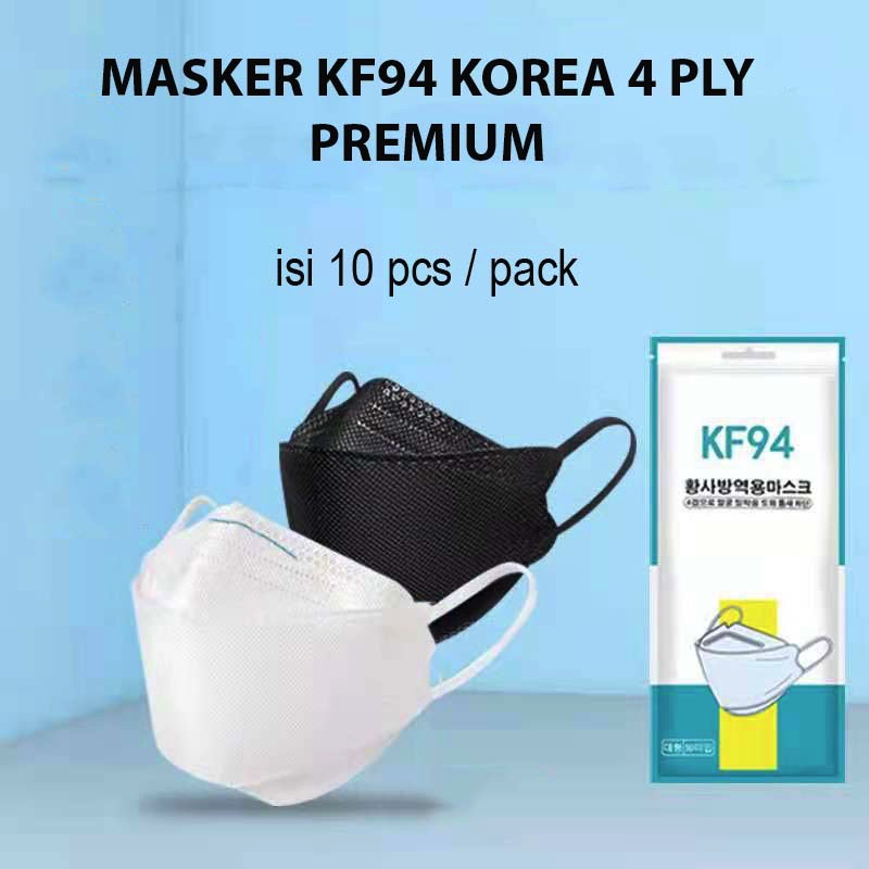 MASKER KF94 KOREA 4 PLY ISI 10 PCS / PACK IMPORT PREMIUM