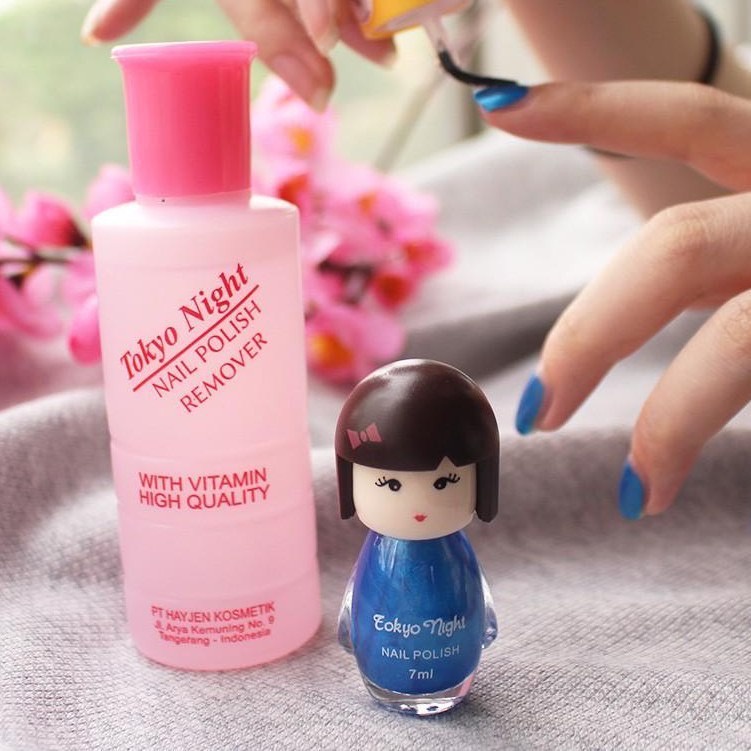 Tokyo Night Pembersih Kutek/Aseton Nail Polish Remover Plastik 76 ml