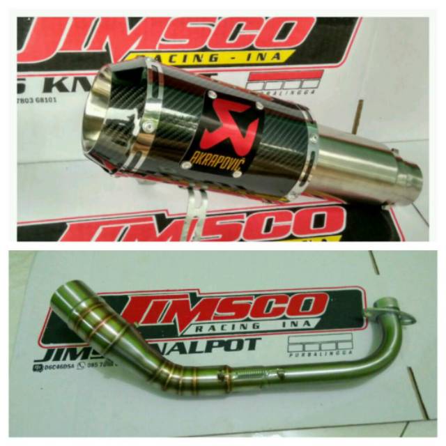 Knalpot AKRAPOVIC LORENZO GP # VIXION #R15 # newCB #CBR150
