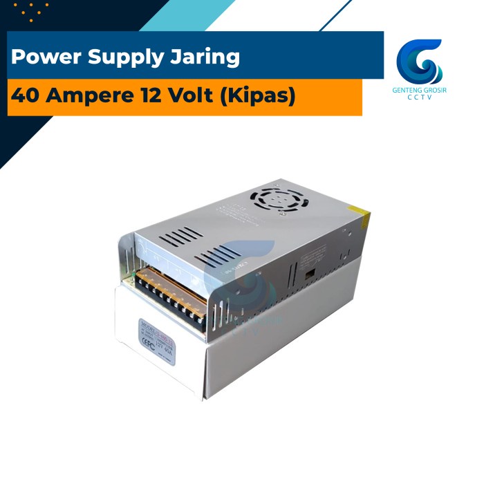 Power Supply Jaring 40 Ampere 12 Volt Kipas 40A 12V