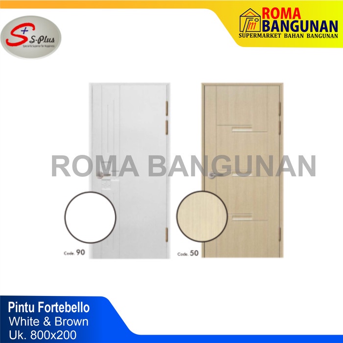 Fortobello Pintu Toilet / Kamar Mandi / Wc PVC 800X200