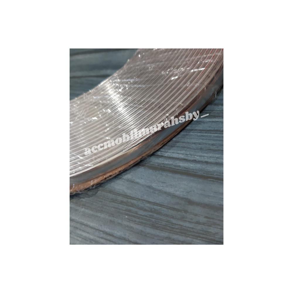 LIS KROM / List Body Moulding Chrome 8MM , 10MM , 12MM x 15 Meter