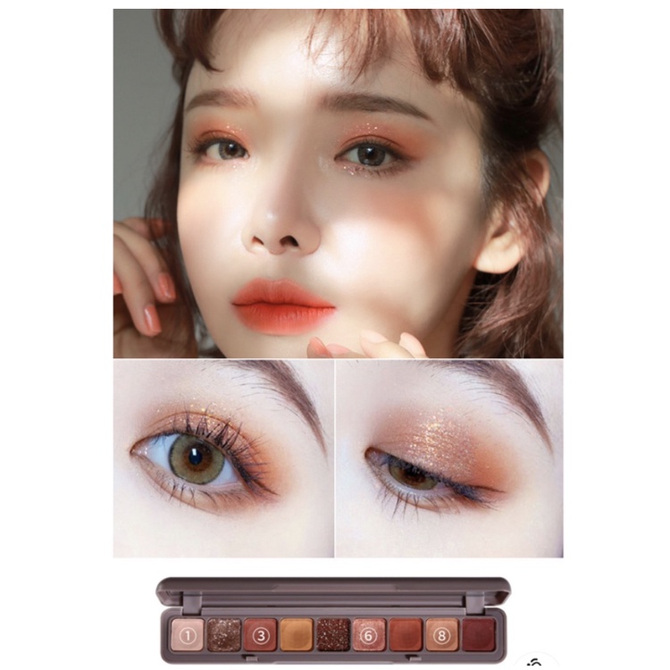 Eyeshadow 9 WARNA Korean Eyeshadow Palette ORIGINAL Pigmented Eyeshadow Murah Glitter