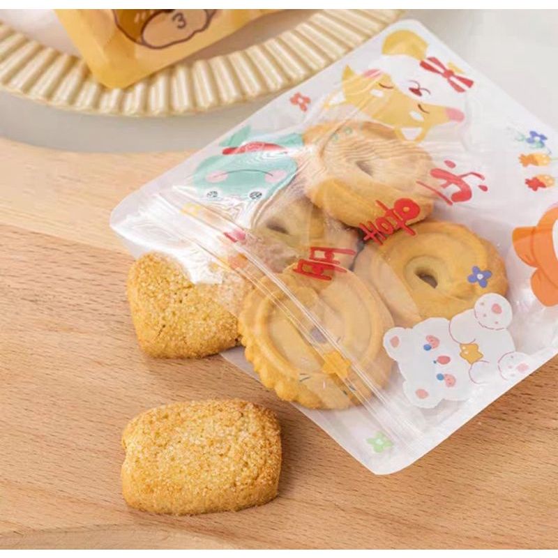 Plastik Ziplock Cookies isi 5pcs / Plastik Zipper Kue Kering / Kantong Cookies Kue Kering