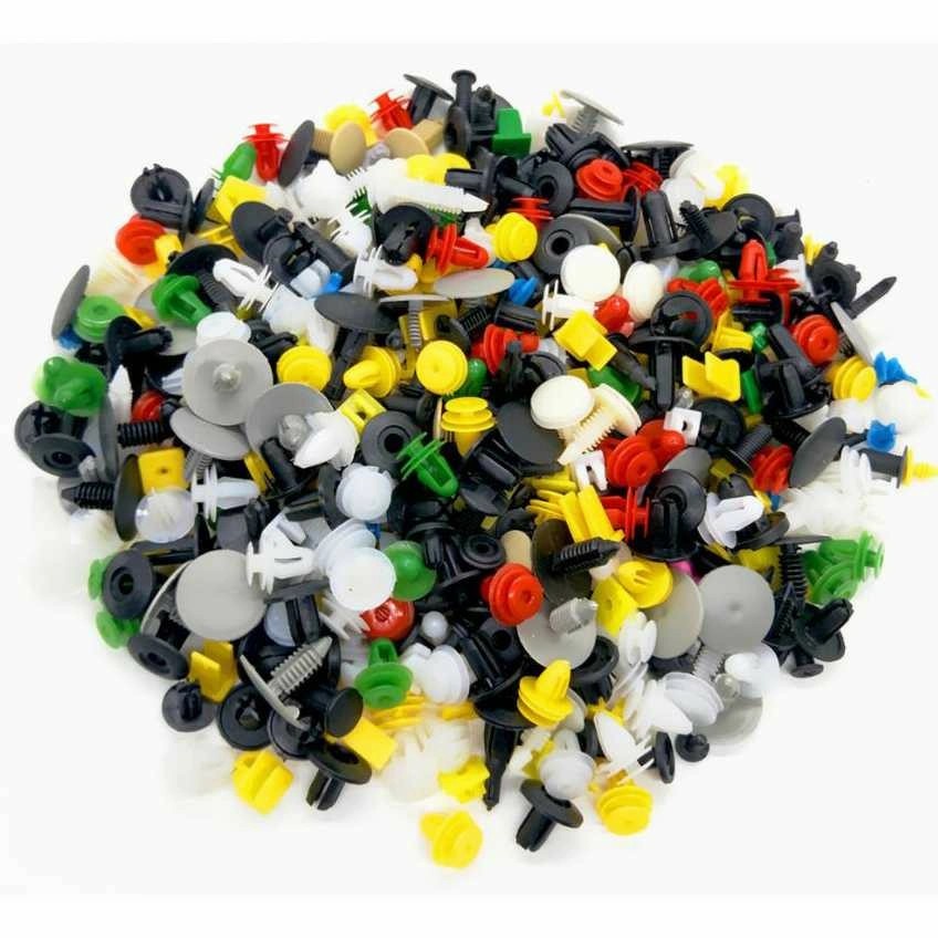 Baut Rivet Kancing Mobil Klip Set 160pcs Universal Car Clip Panel Plastik 160 pcs Aneka Warna Warni Multi Colours