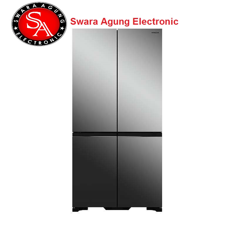 Kulkas 4 Pintu HITACHI Type: R-WB64VGDOX Mirror (Khusus Daerah Medan)