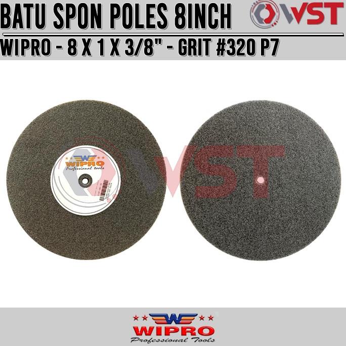 Wipro Batu Gerinda Poles Non Woven 8Inch Grit 320 P7 / Poliac / Spon