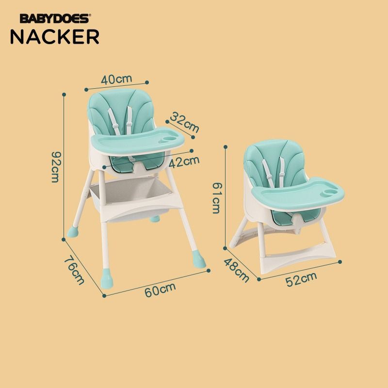 Kursi Makan Bayi Baby Chair High Chair BabyDoes Mame 3 in 1 Deluxe /High Chair Multifunction Nacker