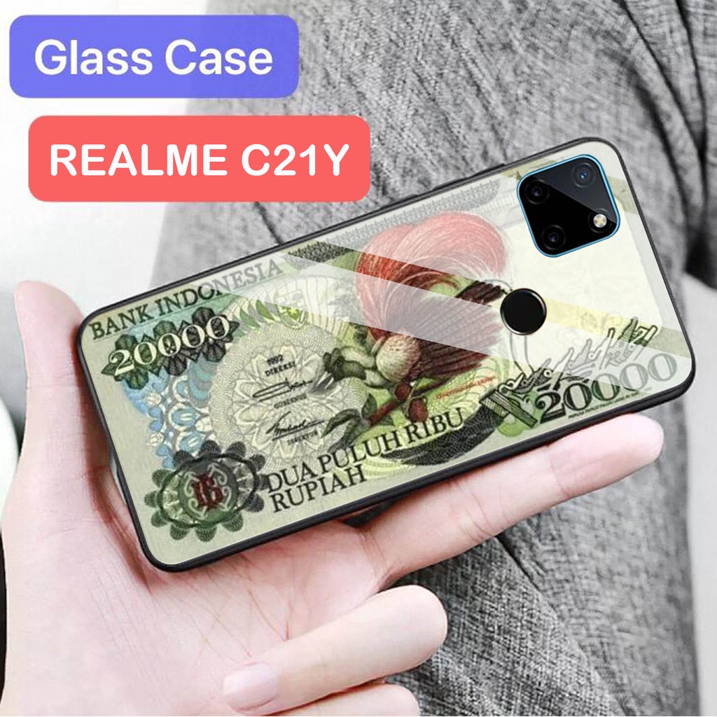 Softcase Glass [S102] REALME C21Y - casing pelindung - REALME C21Y - pelindung handphone - REALME C2