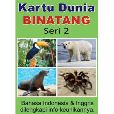 Kartu Binatang Seri 2 Flash Card Hewan Bayi Murah Mainan Edukasi PROMOCode 5684
