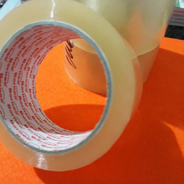 

Lakban tebal plaster plastik bening 5cm diameter 11cm ECER!!!!!