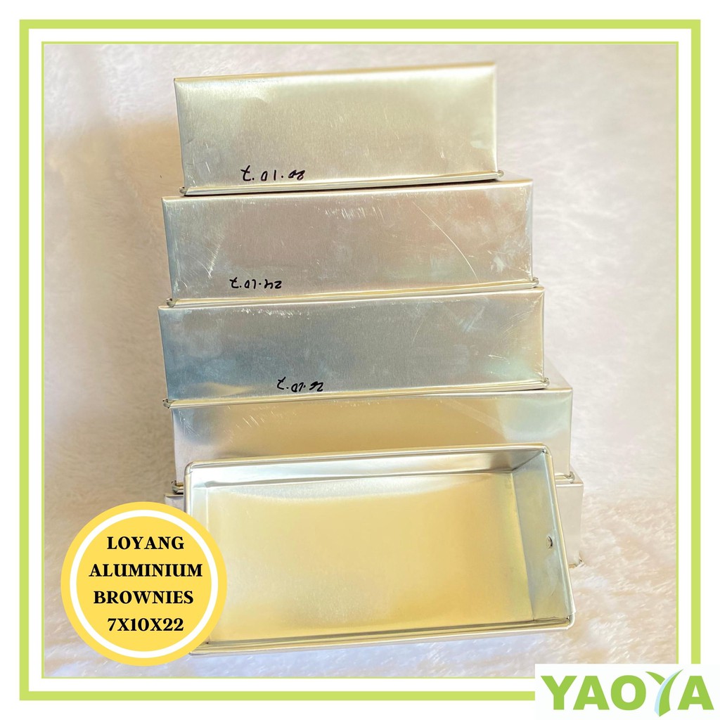 Loyang aluminium brownies 7 x 10 x 24