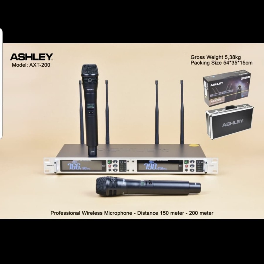 Mic Wireless ASHLEY AXT 200 / AXT200 (ORIGINAL)