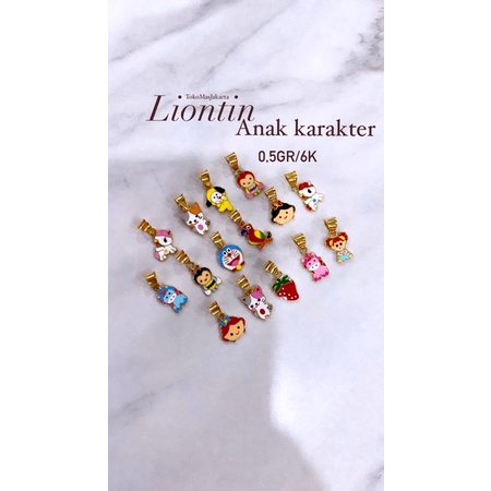 liontin anak karakter 6k/0,5gr