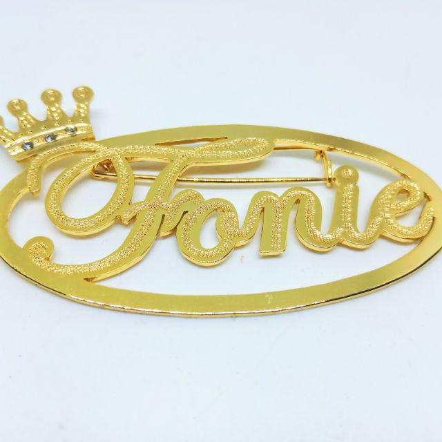 BROS NAMA CUSTOM GOLD/SILVER 24k ANTI KARAT-Seperti Fonie