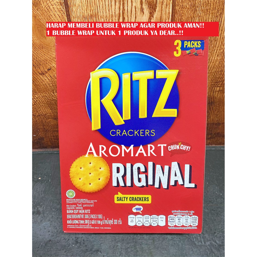 

Ritz Crackers Original/ Salty Crackers/ Biskuit Asin/ Crunchy Crackers - 300g