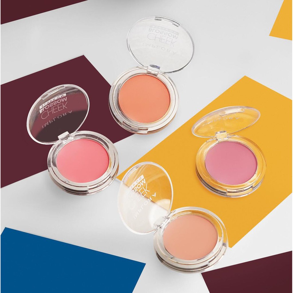 IMPLORA (✔️BPOM) Cheek Blossom Blush On 3.5g | perona wajah blushon padat (Valensia)