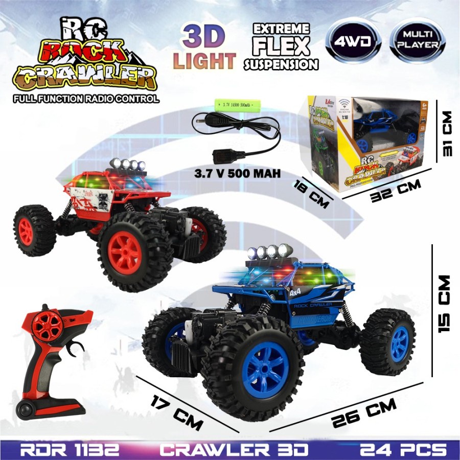 Kado anak Remot Kontrol RC Rock Crawler Offroad Buggy Jeep