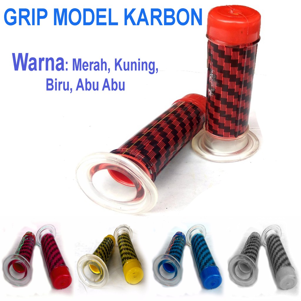 Grip Motor Model Karbon Untuk Motor Matik dan Bebek Banyak Pilihan Warna