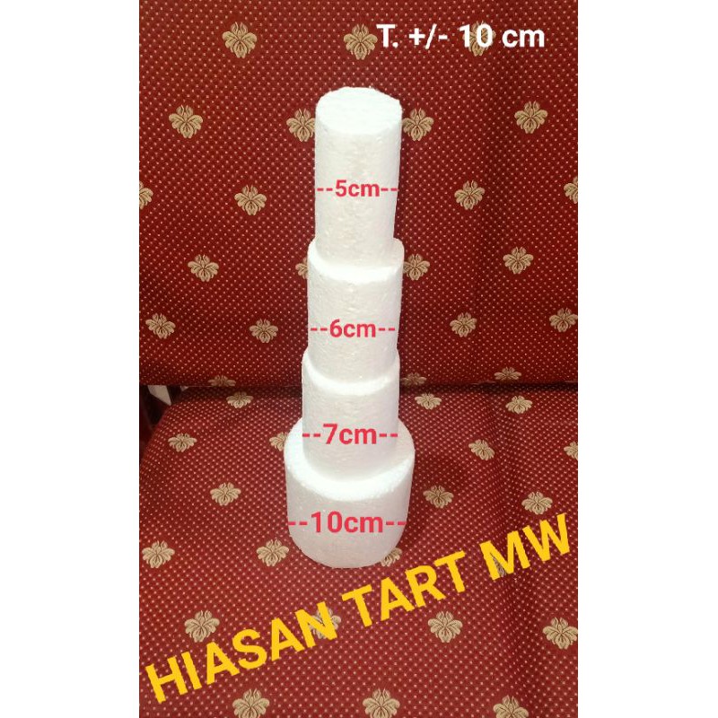 D.10 T.10 cm Dummy Cake Styrofoam 10 cm T. 10 cm / Dummy Snack Tart Money Cake Gabus Sterofoam Kue U
