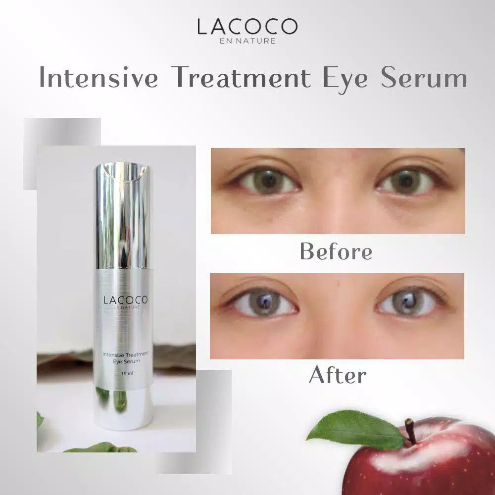 Lacoco intensive treatment eye seruma Original Penghilang mata panda Eye  cream anti aging | Shopee Indonesia