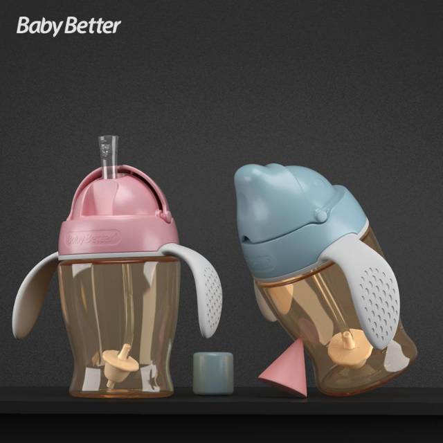 BABY BETTER STRAW CUP &amp; BOTTLE - BOTOL MINUM BAYI / ANAK ANTI CHOKING FLATULENCE DESIGN