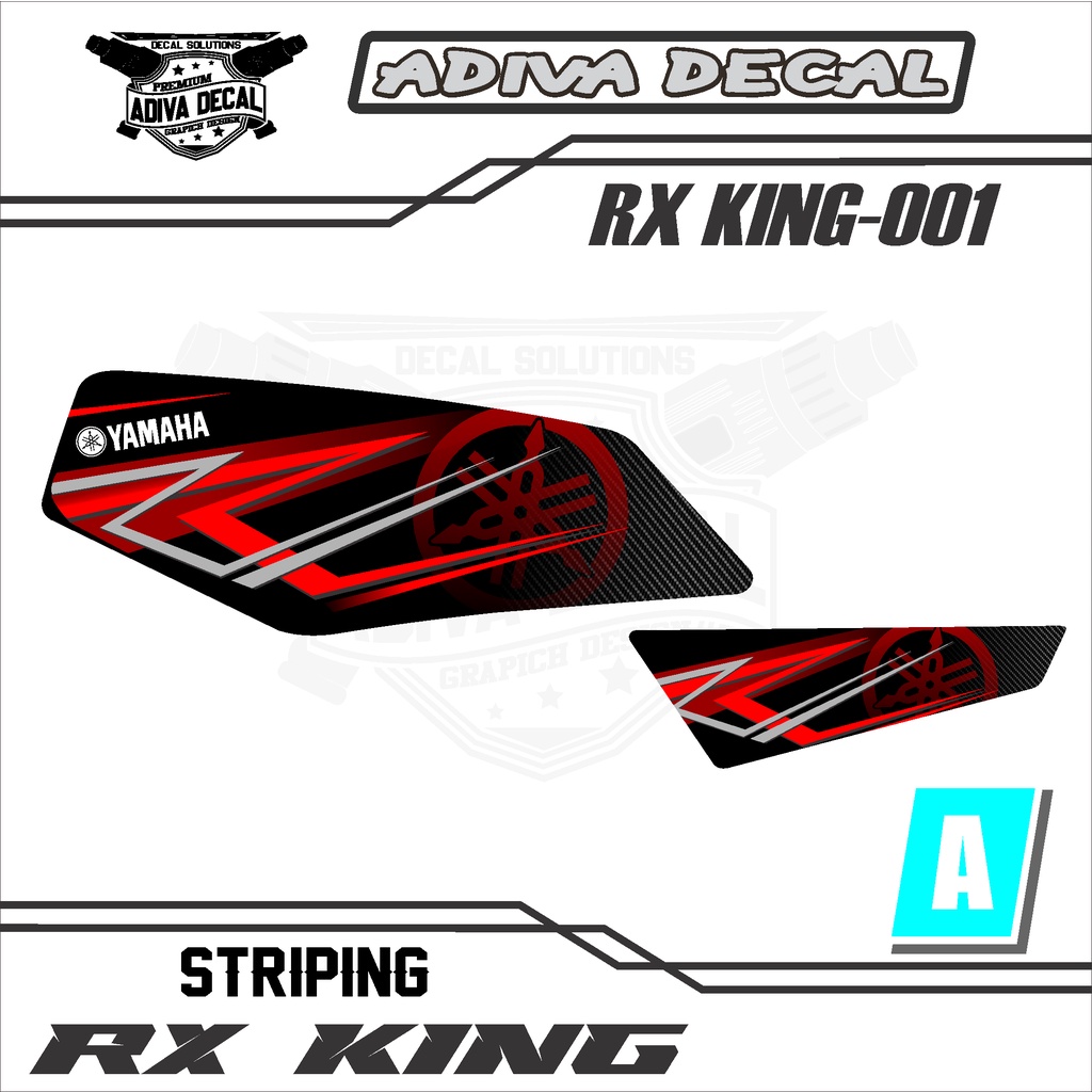 terbaru sticker striping RX KING simple keren - striping rx king 001