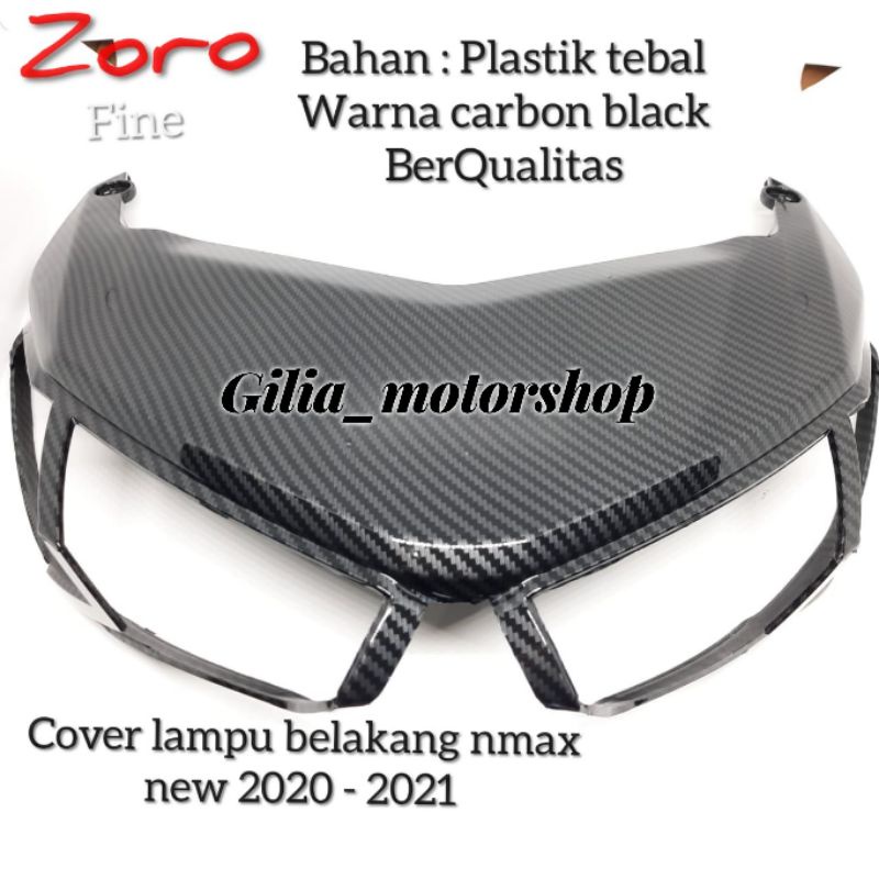 Cover Lampu Belakang Nmax New 2020 2021 Carbon Black Tutup Lampu Belakang Ductrail Nmax New ZoroFine