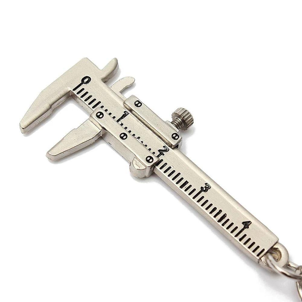 Nanas 4PCS Vernier Caliper Gantungan Kunci Portable Mini Alloy Vernier Caliper