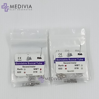 Image of thu nhỏ BUCCAL TUBE FDA APPROVED/ FDA RECOMMENDATION BONDABLE FDA M1-M2 ISI 4 MBT/ ROTH #3