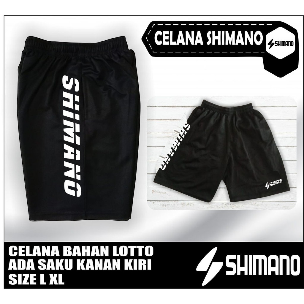 Celana mancing Simano Warna Celana Hitam Sablon Polyflek Simano bermacam Pilihan