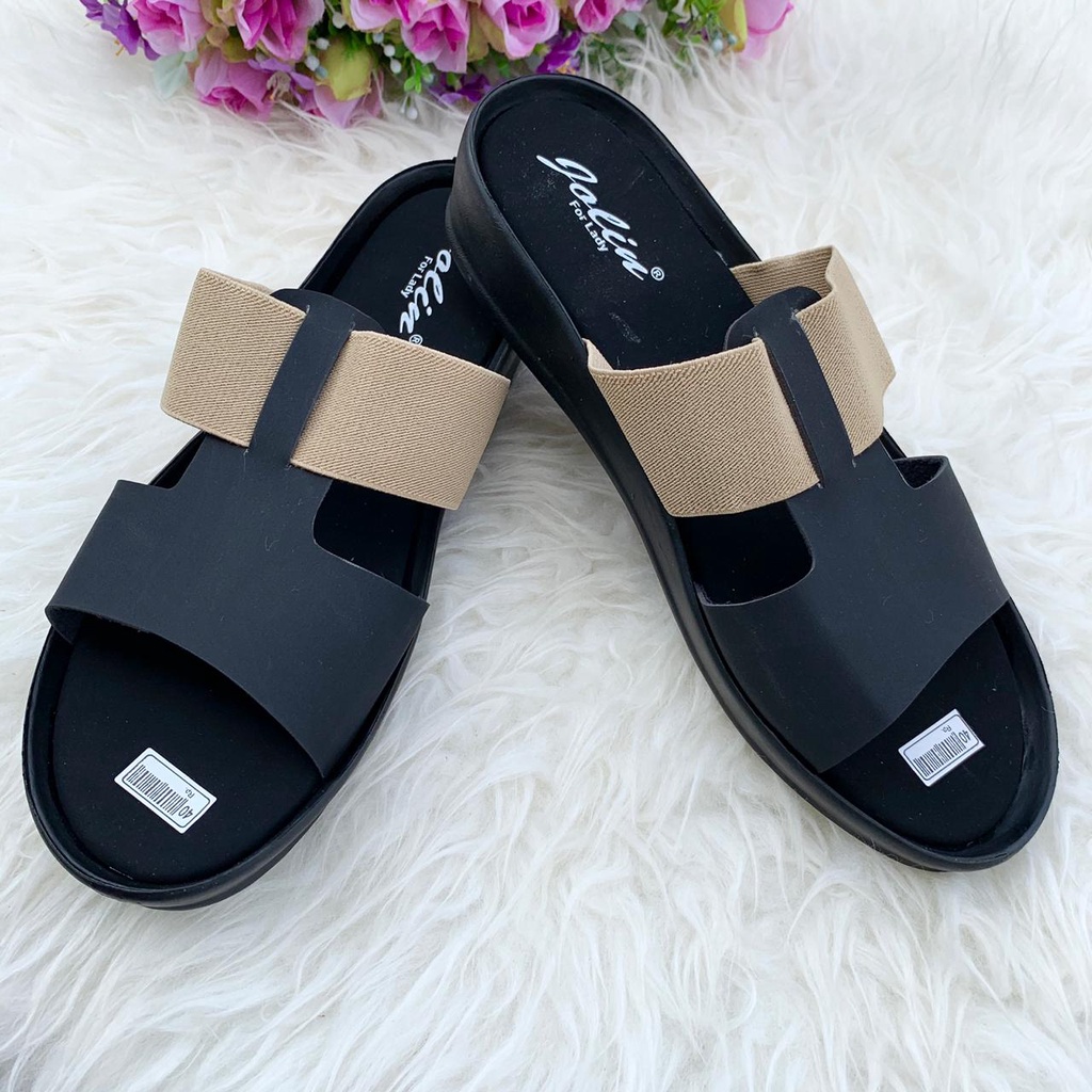 sandal wedges wanita terbaru sandal pesta sandal hak sedang sandal murah