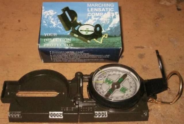 KOMPAS BIDIK - Marching Lensatic Compass ( Kompas Bidik, Kompas Penunjuk Arah )