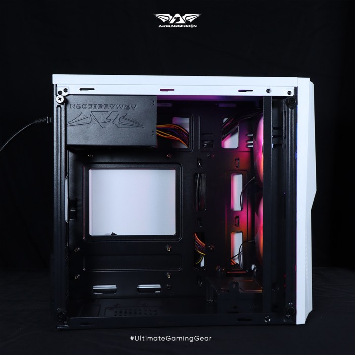 Casing PC Armaggeddon TRON 1X Casing PC Gaming M-ATX | RGB Front Panel