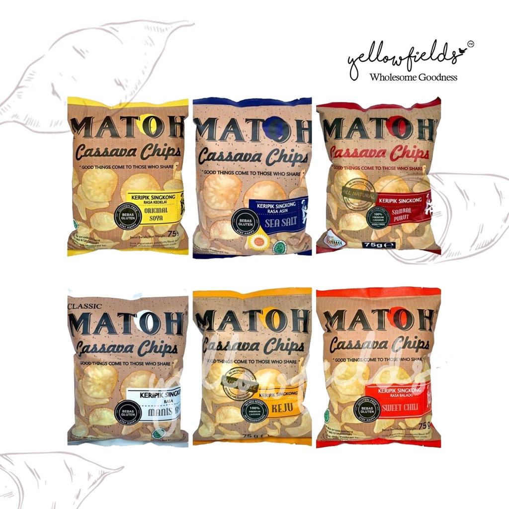 Keripik Singkong MATOH 75 gr | no MSG Gluten FREE