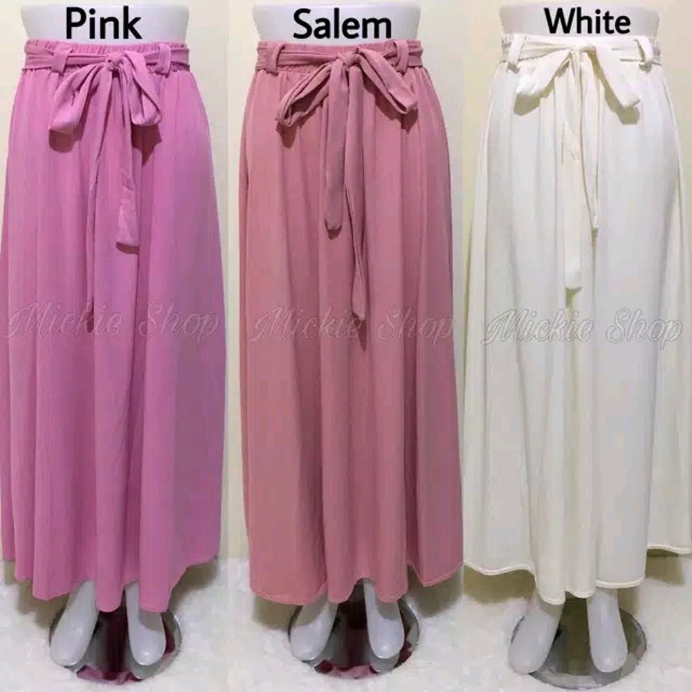 Spesial Rok Payung Premium Import Warna Pink Salem White Limited