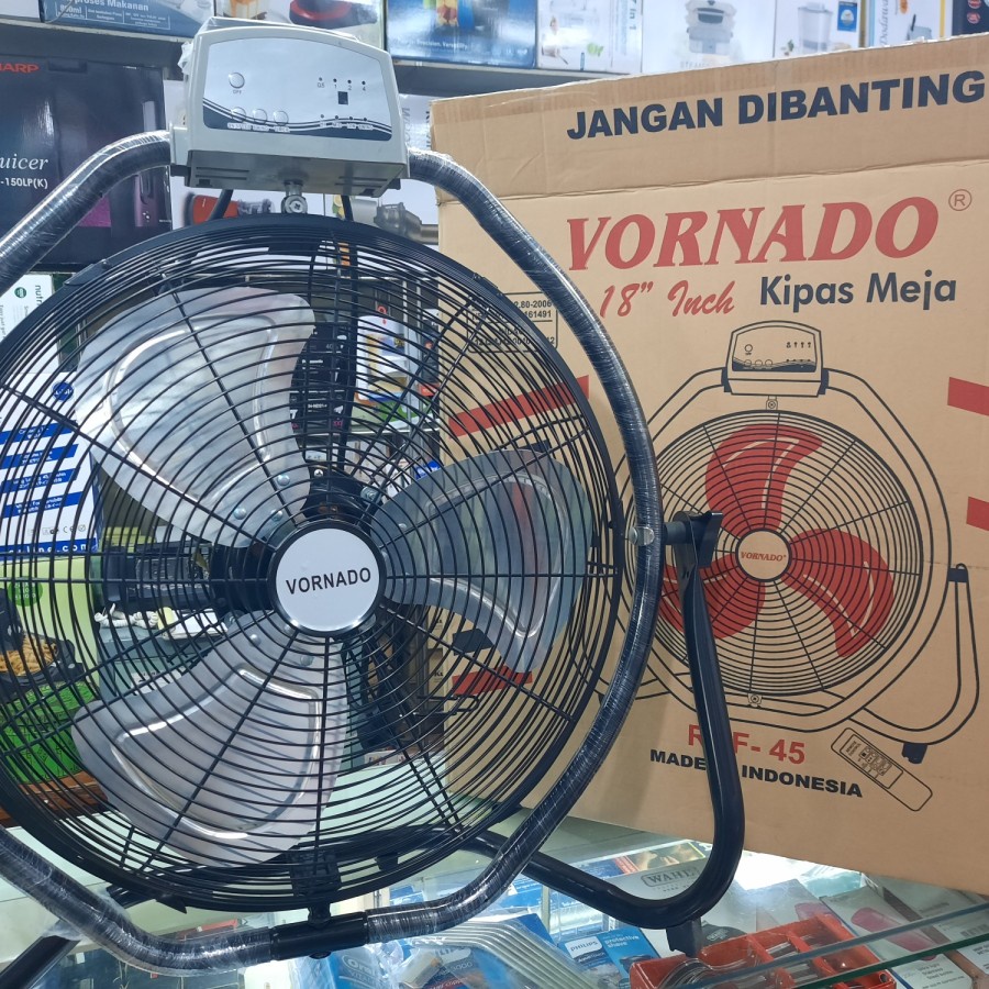KIPAS ANGIN DUDUK KIPAS MEJA SWING VORNADO RNF 45 REMOT