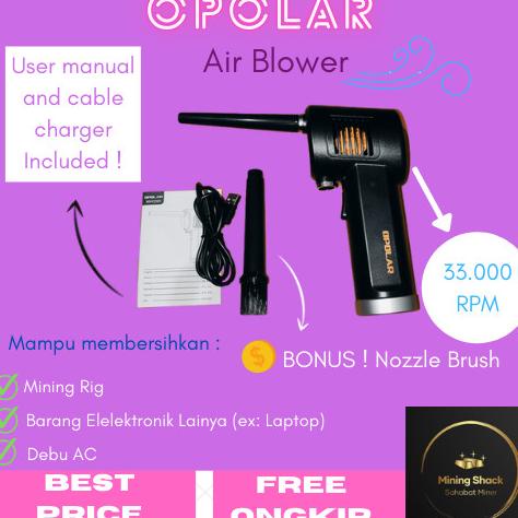 Wireless air duster blower opolar pembersih komputer mining rig kamera