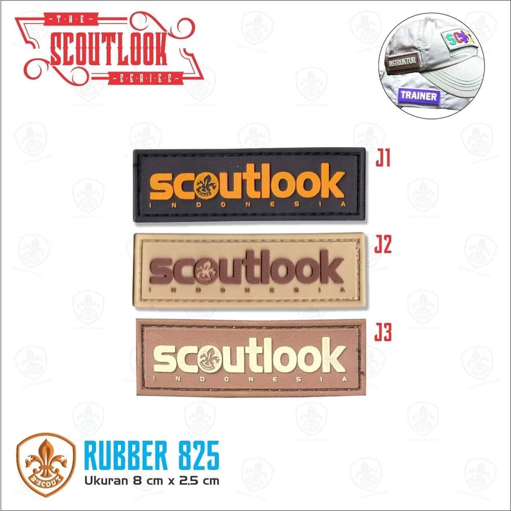 Bscout Scoutlook- Rubber Badge Pramuka