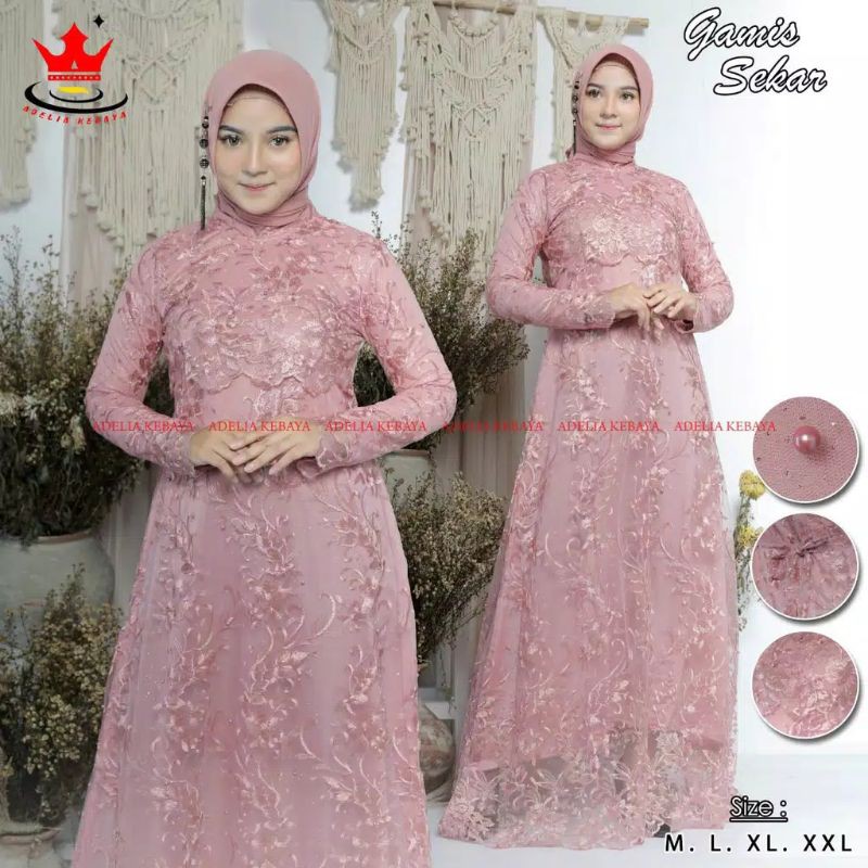 ADE✓GAMIS SEKAR/GAMIS TULLE/GAMIS PESTA/GAMIS CANTIK