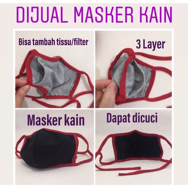 Masker Kain 3 Lapis