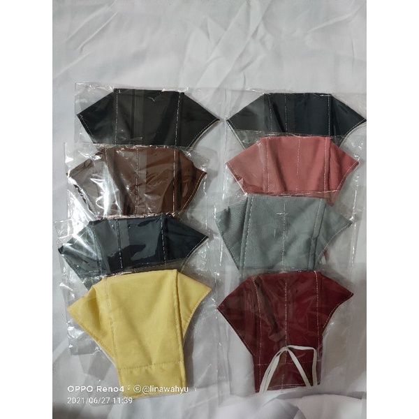 masker kain 3d polos