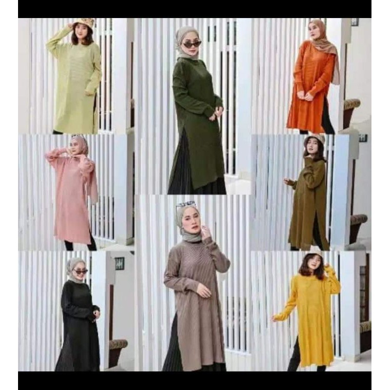 ATASAN RAJUT TUNIK KARENINA/BAJU MUSLIM