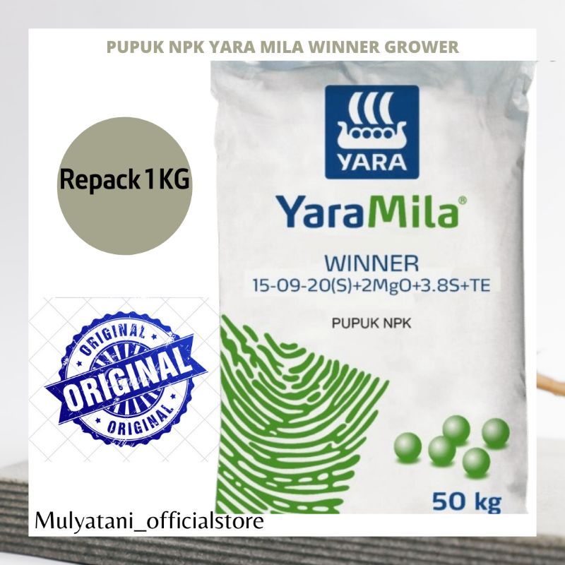 Pupuk NPK Mutiara Grower 1 KG Kemasan REPACK Original