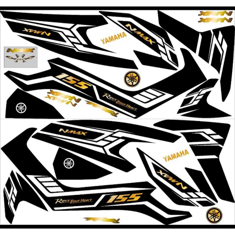 Jual JUAL STIKER DECAL YAMAHA NMAX LAMA SEMI FULL BODY STRIPING VARIASI