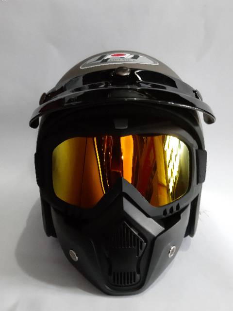 Helm JPN ARC GRANITO DENGAN GOGGLES MASK