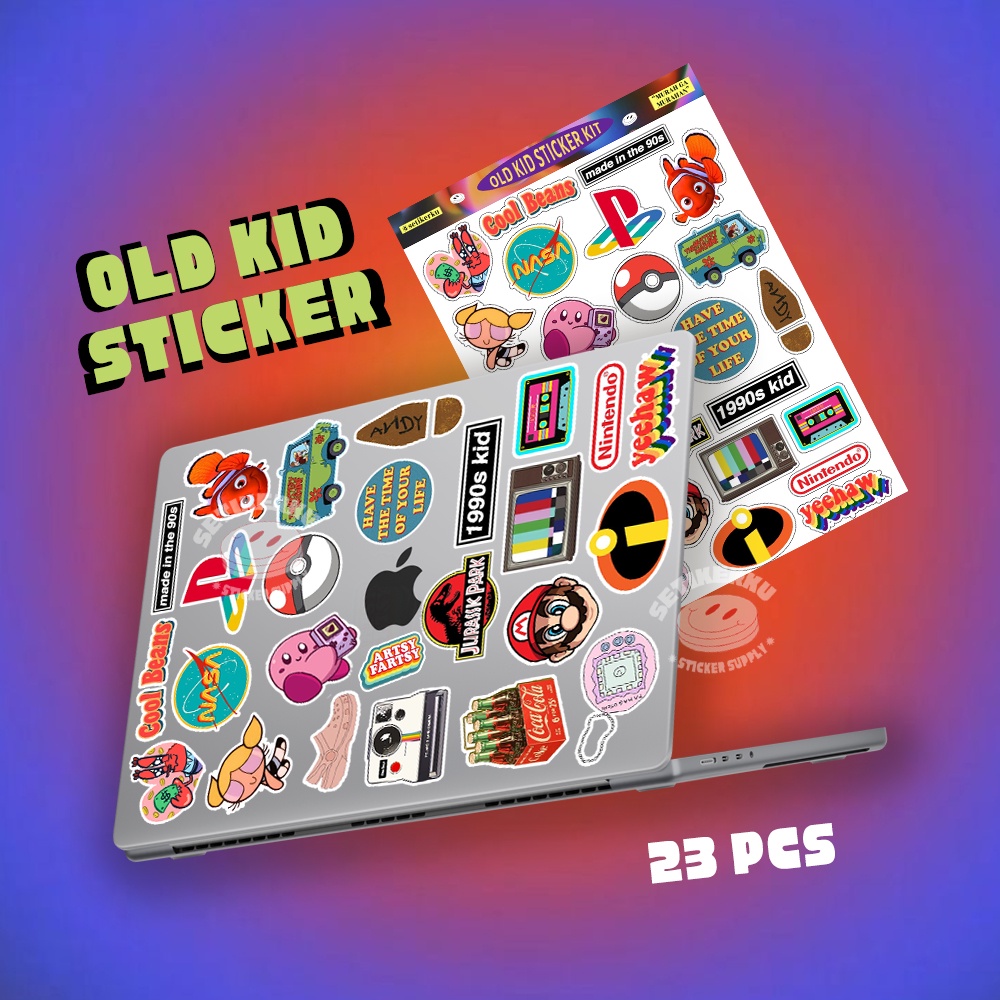 

Old Kid 90's Sticker Pack A5/A6 (23pcs)